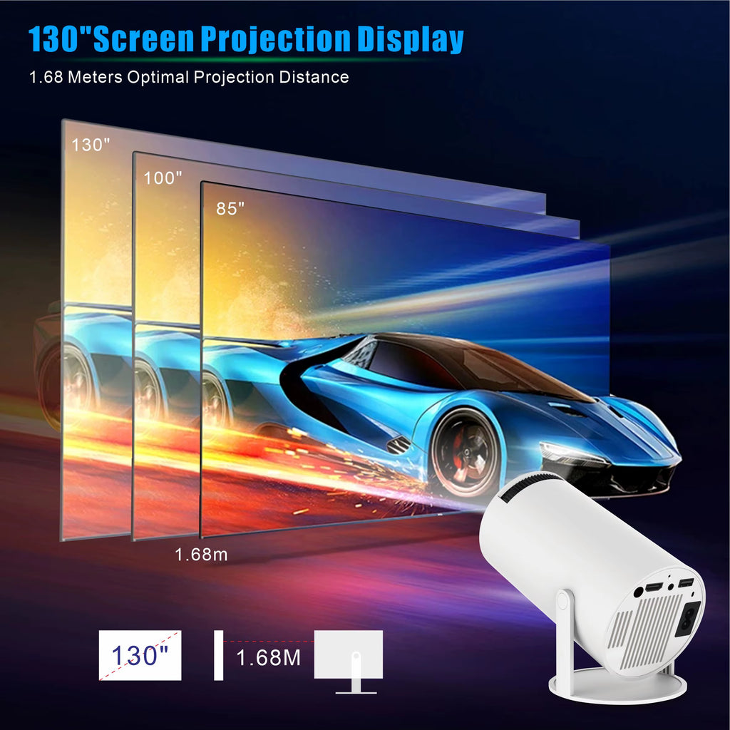 HY300 Pro Android 11 Wifi Outdoor 4K Cheap Mini Projector 4K TV Projector 4K Home Theater Video Projecteur Portable Projector